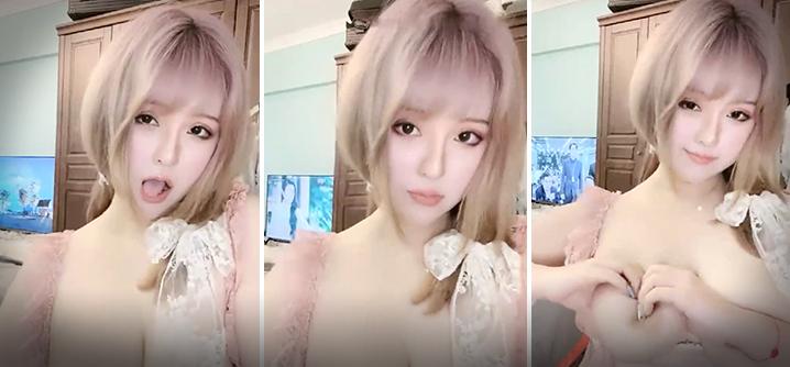 38E怪我咯高颜值大奶紫发网红妹子揉搓奶子自摸诱惑晃动大奶近距离特写掰穴跳蛋塞入非常诱人