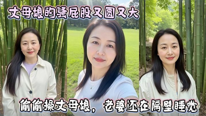 丈母娘的骚屁股又圆又大偷偷操丈母娘老婆还在隔壁睡觉