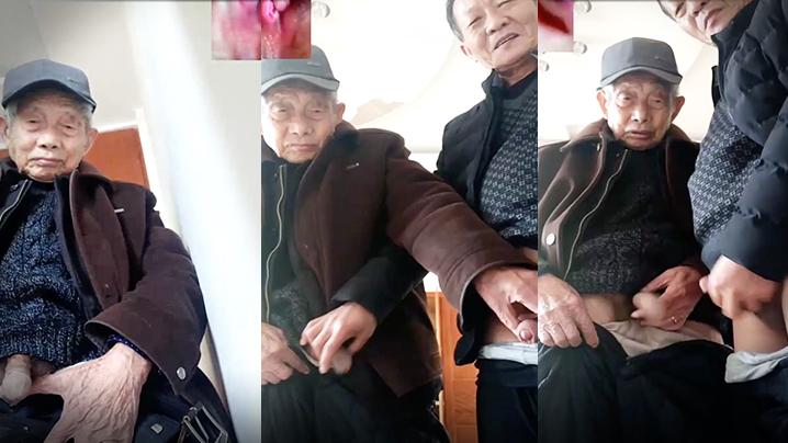 云盘泄密视频聊天勾引两位老头撸鸡鸡