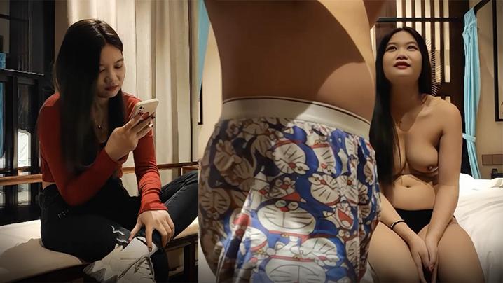 加钱哥探花约操年轻大奶妹甜美型活力十足69姿势舔逼口交骑乘大屁股猛顶床被搞得吱吱作响
