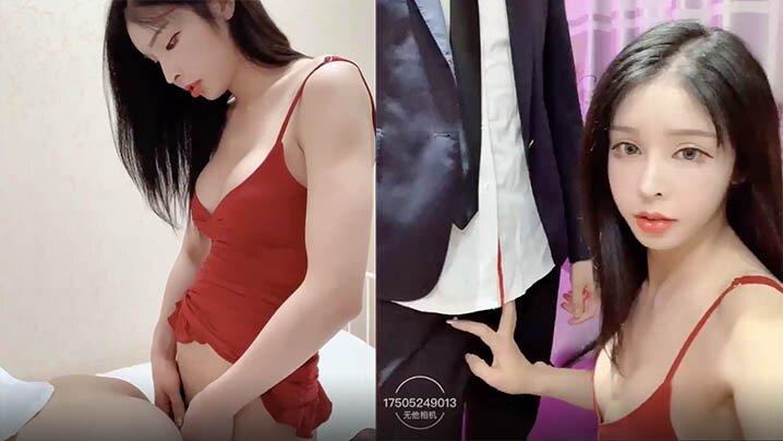 国产TS系列超美的妖妖时诗君君深喉口交反操西装小奶狗