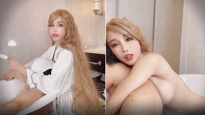 巨乳网红美女辛尤里浴缸里和男友一起互相搓澡前乳贴著后背勾起性欲一番后入爽飞飞