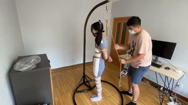捆绑吊缚.马具口球调教