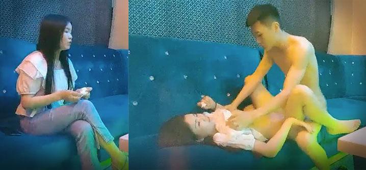 探花约小姐姐在KTV里啪啪小妹子完事后继续K歌