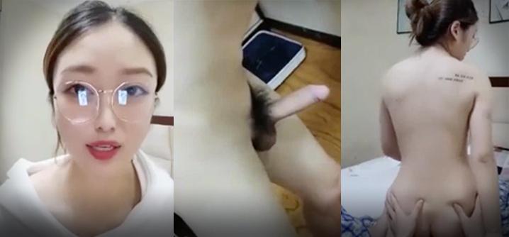 晓龙女气质长相甜美红唇眼镜妹子和炮友啪啪骑脸舔逼上位骑坐性感屁股特写抽插