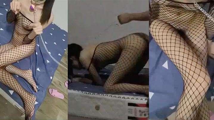 极品小骚货渔网情趣装骚穴抽插