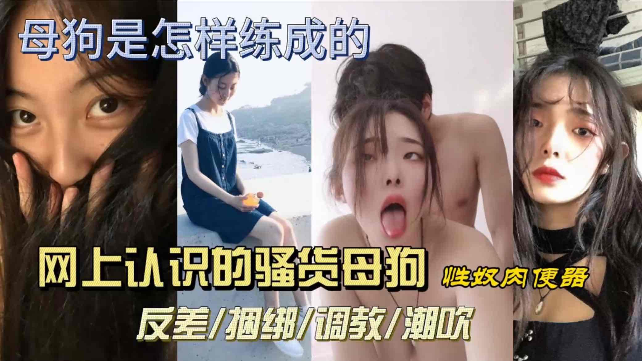 母狗是怎样练成的网上认识的骚货母狗性奴肉便器