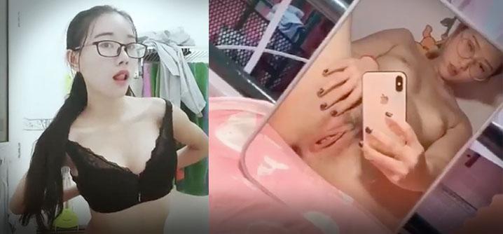 眼镜婊斯文眼镜下掩盖不住一颗淫荡的心