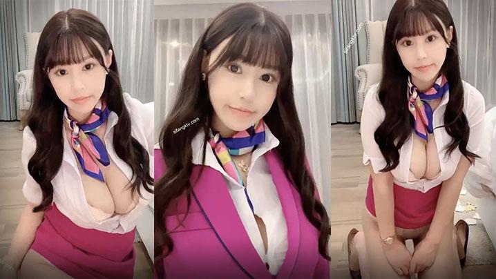 秀人网极品巨乳网红模特朱可儿空姐套装翘挺爆乳极致诱惑