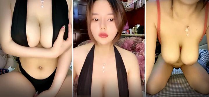 超大G奶妹子性感露奶装掏出大奶子自己舔奶头晃动奶子撞击掰穴特写翘起肥臀扭动非常诱人